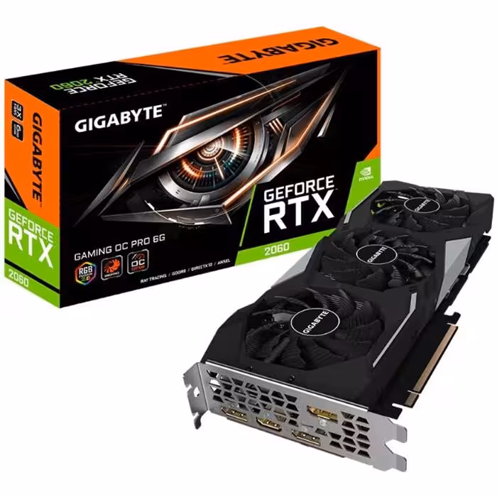 کارت گرافیک گیگابایت مدل GeForce RTX 2060 GAMING OC PRO با حافظه 6 گیگابایت