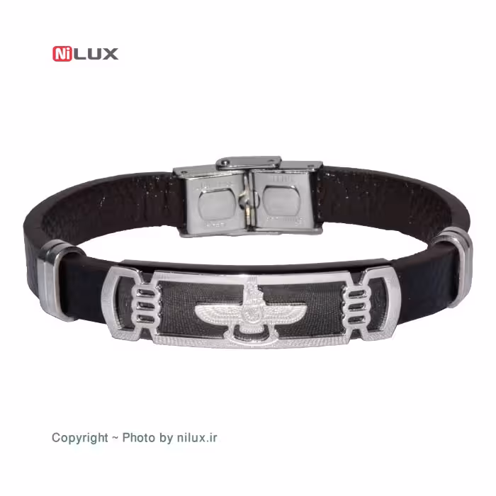 دستبند چرم مدل فروهر