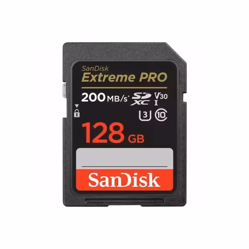 کارت حافظه سن دیسک مدل SanDisk SDXC Extreme Pro UHS-I GN4IN سرعت 200 ظرفیت 128 گیگابایت