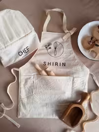 پیشبد و کلاه سراشپز (سایز کودک)