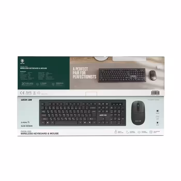 کیبورد و ماوس بیسیم گرین Green GKM-200 Wireless Keyboard & Mouse