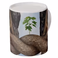 ماگ افرا توس طرح درخت ریشه دار قوی