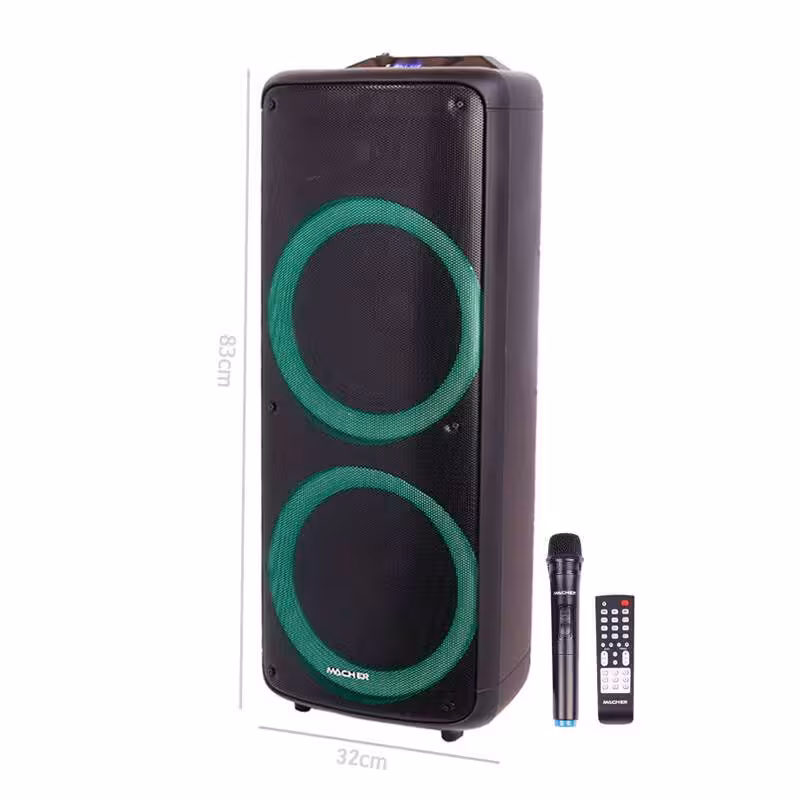 اسپیکر چمدانی بلوتوث رم و فلش خور Macher MR-2300   میکروفون