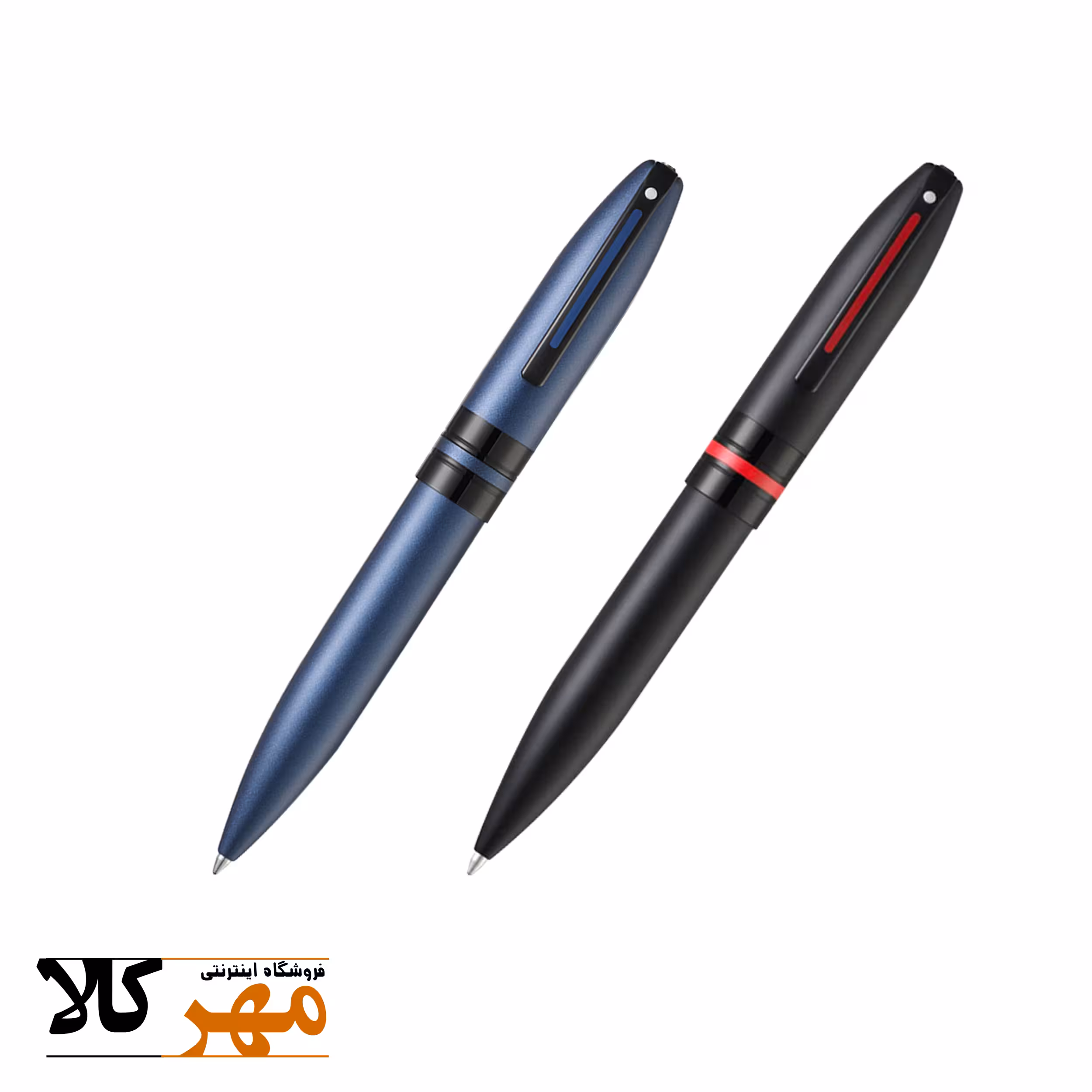 قلم خودکار تکی رنگ مشکی با قطعات قرمز و آبی با قطعات مشکی SHEAFFER مدل ICON