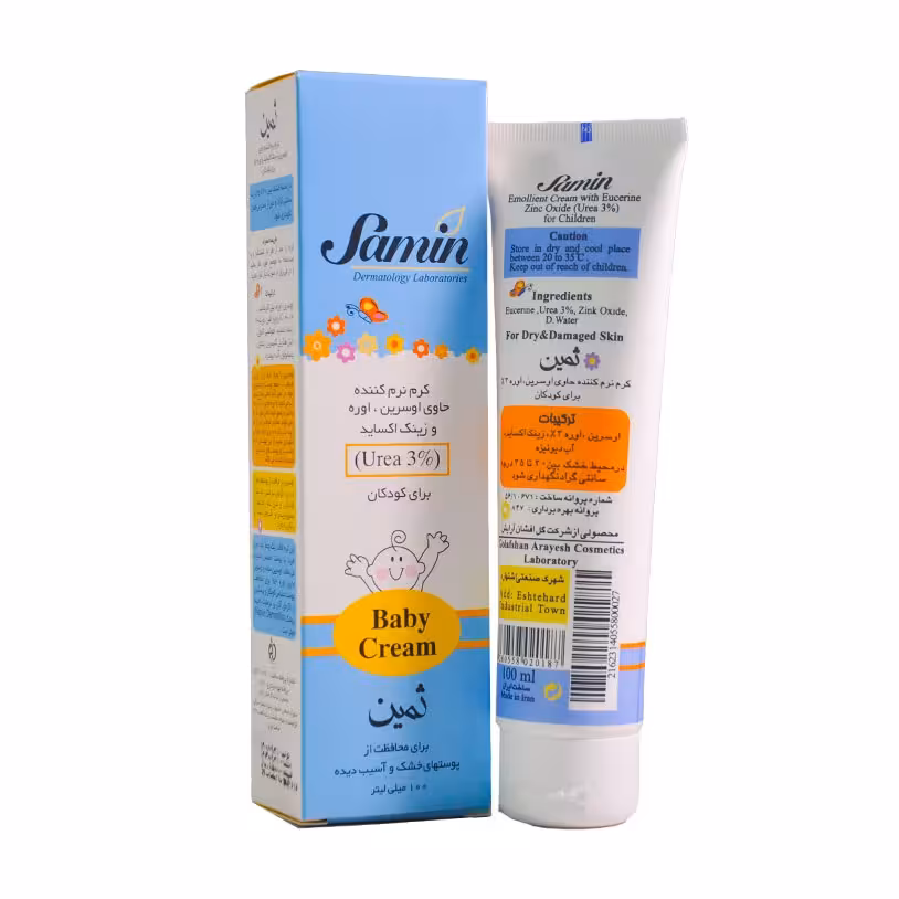 کرم نرم کننده حاوی اوسرین ، زینک اکساید و اوره 3% ثمین