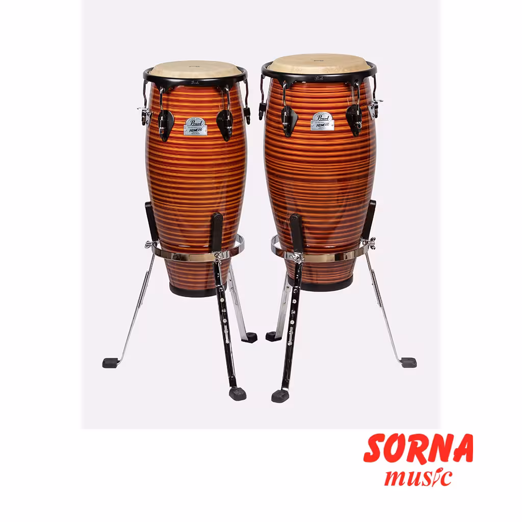 ست تومبا دو لنگه Pearl Primero Series Candy Stripe Fiberglass پرل با پایه مدل PFC 201 624