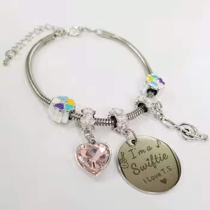 دستبند پاندورا نقره ای آویز استیل ، فوق العاده ترند و خوشگل ، فری سایز