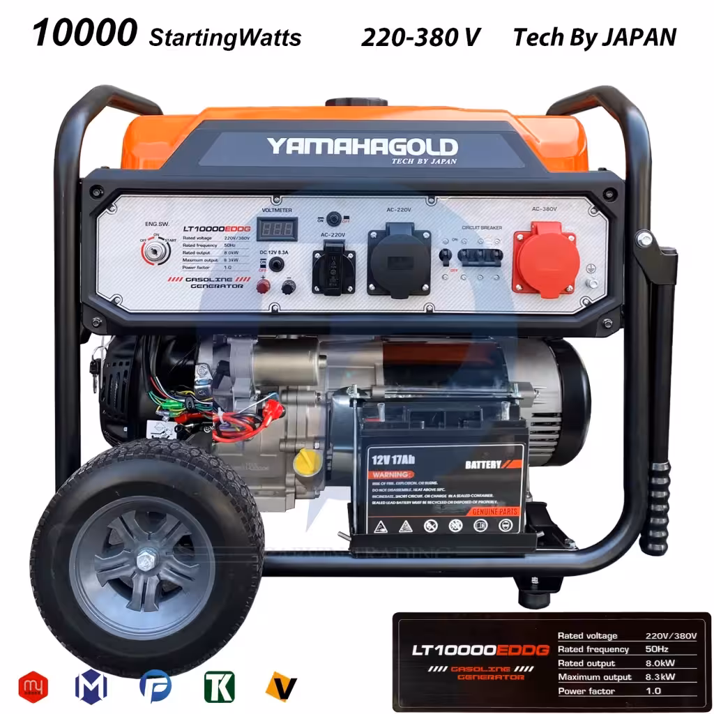 موتور برق بنزینی یاماها مدل LT10000EDDG تکفاز و سه فاز