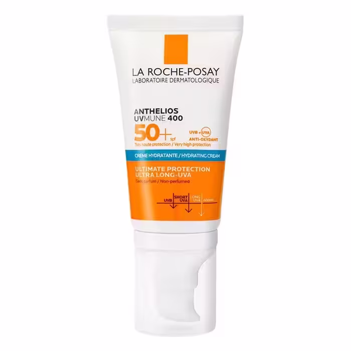 کرم ضد آفتاب بدون رنگ لاروش پوزای SPF 50 مدل UVMune 400 ‌مناسب پوست‌های حساس حجم 50 میلی‌لیتر