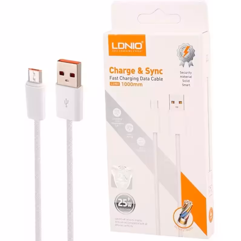 کابل میکرو یو اس بی فست شارژ Ldnio LS901  تایپC