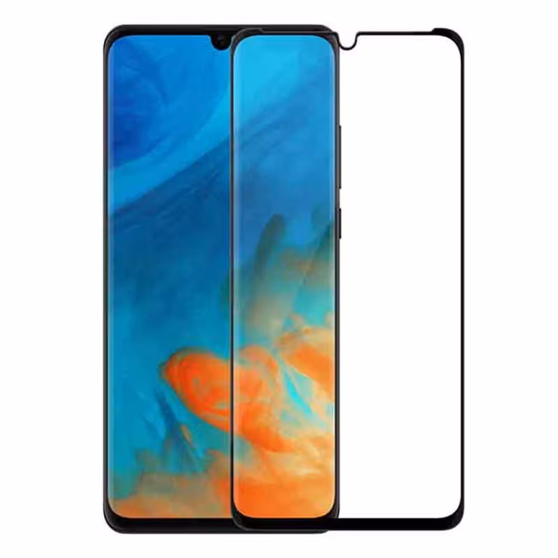 محافظ صفحه نمایش شیشه ای گلس هواوی P30 تمام چسب و تمام صفحه Full Glass Screen Protector Huawei P30