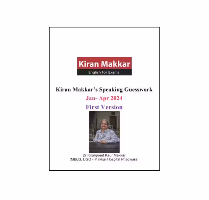 کتاب ماکار ایلتس اسپیکینگ Kiran Makkars Speaking Guesswork JAN APR 2024 First Version