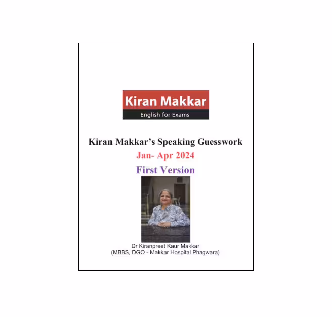 کتاب ماکار ایلتس اسپیکینگ Kiran Makkars Speaking Guesswork JAN APR 2024 First Version