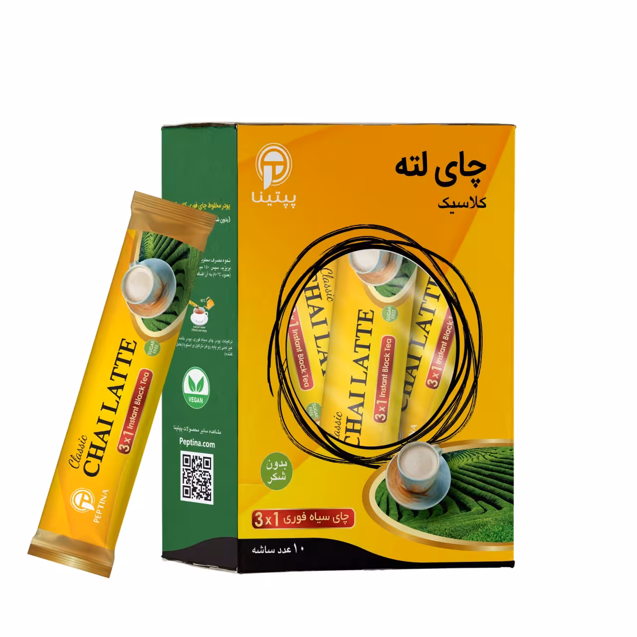 چای لته کلاسیک پپتینا بسته 10 عددی