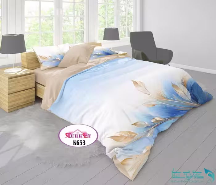 روتختی طرح برگ دونفره برند Turkev کد K653