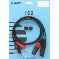 کابل حرفه ای با دوشاخه های مادگی مستقیم RCA و XLR