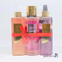 پک سه تایی بادی اسپلش‌شاین،ساده و اسپری مو زنانه ویکتوریا سیکرت اورجینال اصلی مدل Pure Seductio، Pure Seduction Bloo، Argan Therapy