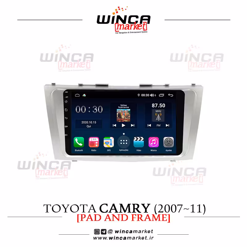 مانیتور اندروید تویوتا کمری 2007-11 Camry برند وینکا WINCA سری S500  پلاس مدل H855