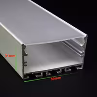 پروفیل لاین نوری کد B18 مشکی و سفید  چراغ خطی لاینر.(ارسال با باربری و هزینه ارسال بصورت پس کرایه میباشد)