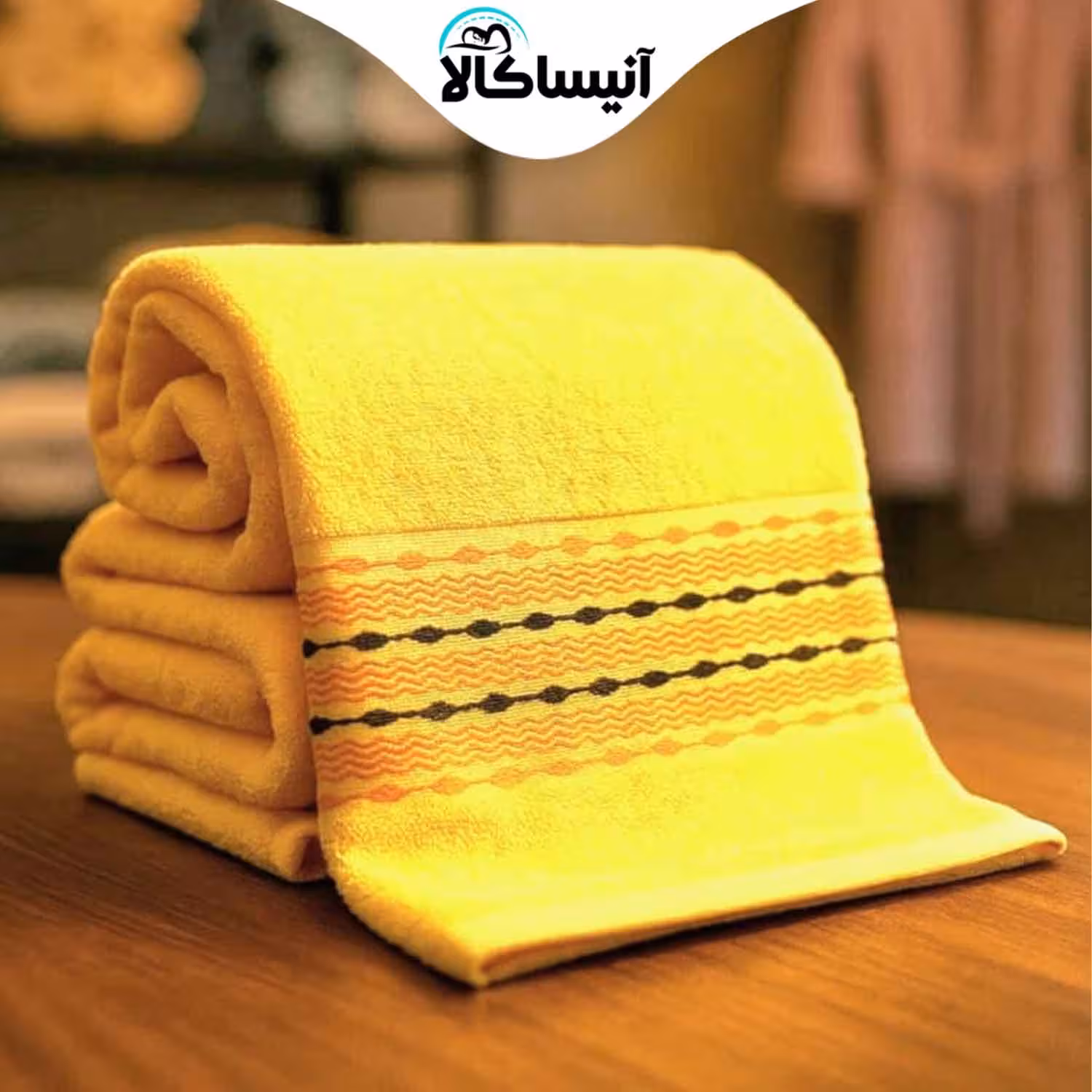 حوله دستی برق لامع مدل نیلا