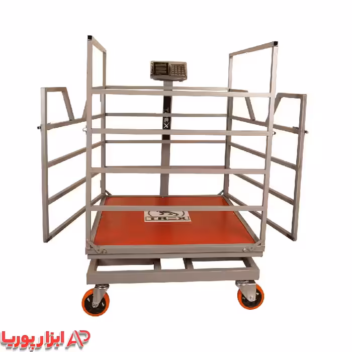 باسکول 500 کیلویی دامکش تیرکس 80*80 چرخ دار