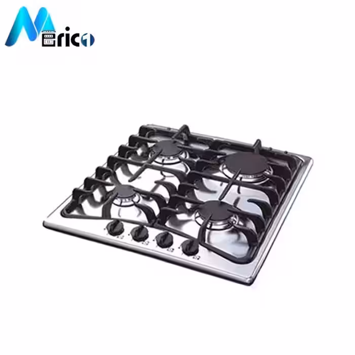 گاز رومیزی اخوان کد G77 چهار شعله استیل