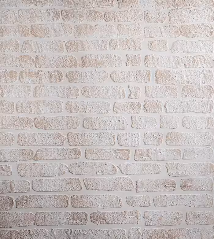 بک دراپ چوبی کد 260 طرح آجر سفید پتینه کرم