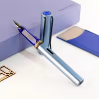 ست کادویی خودنویس لامی آل استار آکواتیک با کیف جا قلمی LAMY Al Star set FP with pen case Aquatic P01 0E1