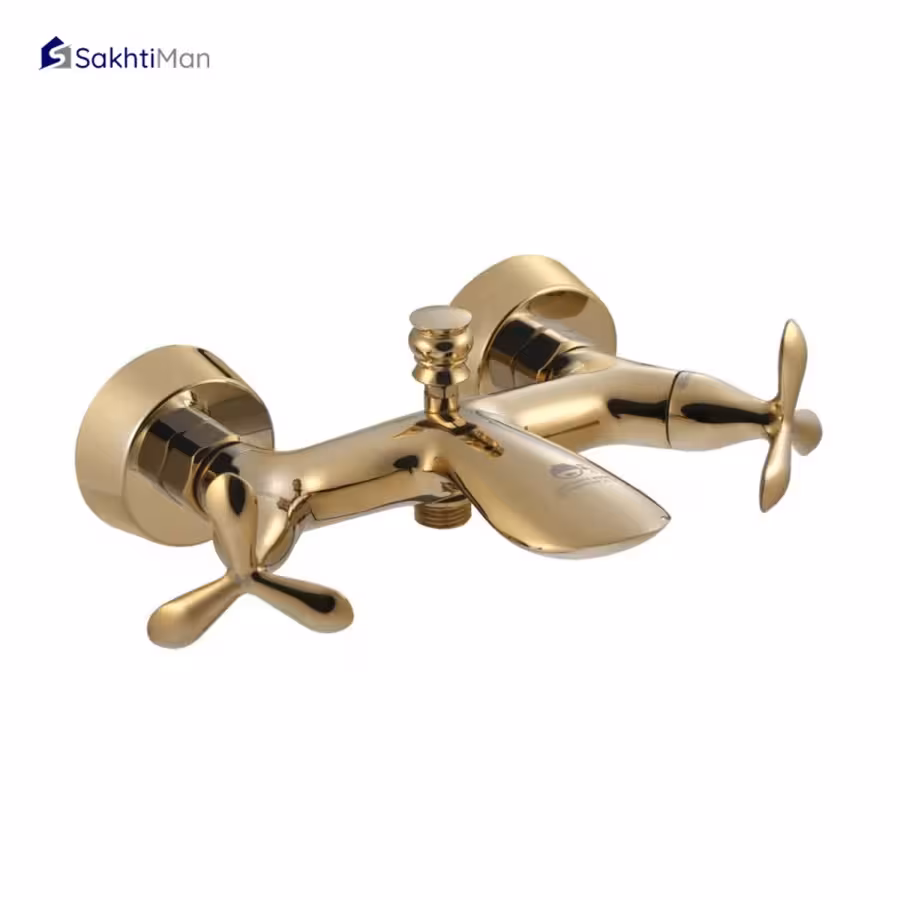 شیر حمام درخشان مدل آنتیک گلد