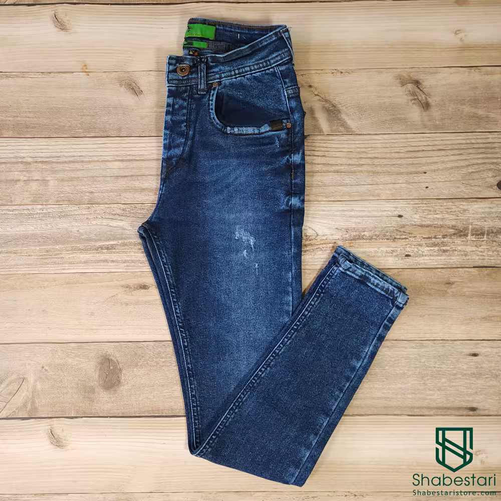 شلوار جین اسکینی آبی سیر کد 10219