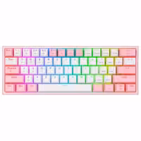کیبورد مکانیکال گیمینگ ردراگون Fizz Pro K616 White-Pink