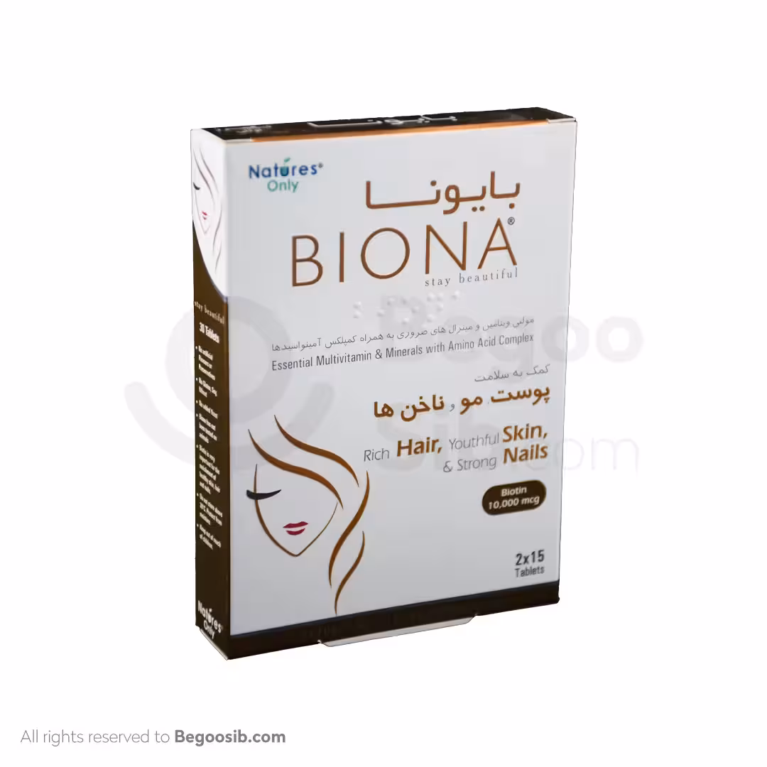 قرص بایونا نیچرز اونلی 30 عددی