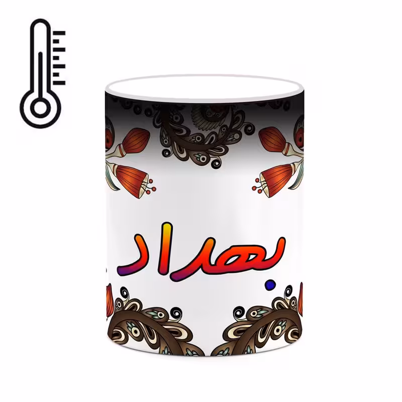 خرید ماگ-لیوان حرارتی   اسم بهداد  سنتی گل و بته کد mgh44223