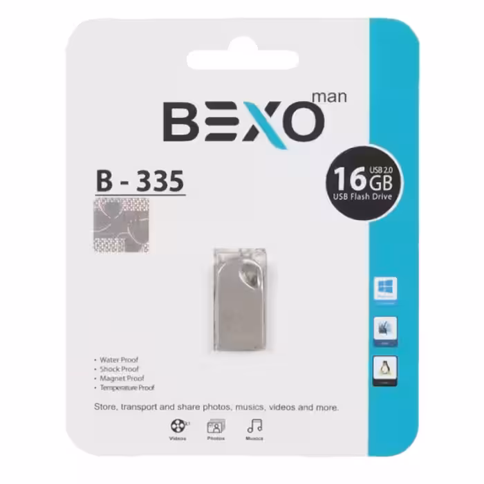 فلش مموری بکسو مدل B-335 USB2.0 ظرفیت 16 گیگابایت