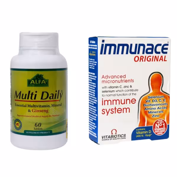 پک قرص ایمیونیس ویتابیوتیکس  و مولتی دیلی آلفا