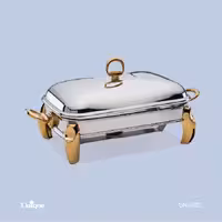سوفله مستطیل بزرگ پافیلی طلایی یونیک کد محصول: UN-3102