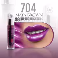 رژ لب مایع شاین مایا براون کد 704 MAYA BROWN