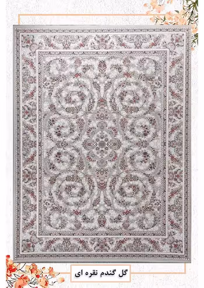 فرش ماشینی گلبرجسته 1200 شانه آکرلیک کاشان – پرداخت قسطی