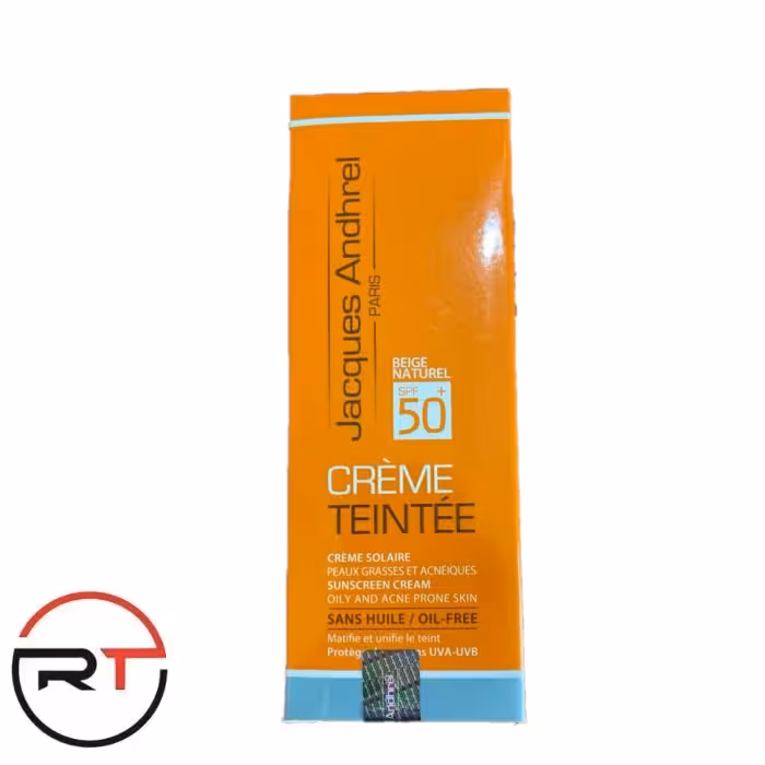 ضد آفتاب بژ طبیعی SPF50 پوست چرب و مستعد آکنه ژاک آندرل 50 میلی