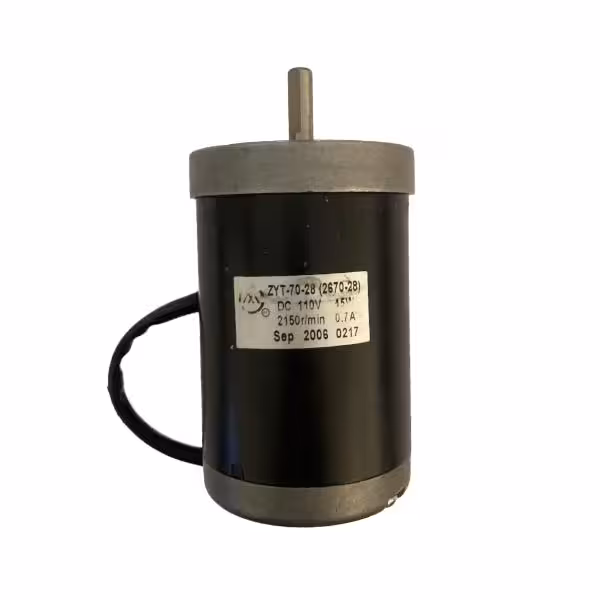 موتور DC (110 ولت) 15W 2150 rpm مدل (ZYT-70-28)