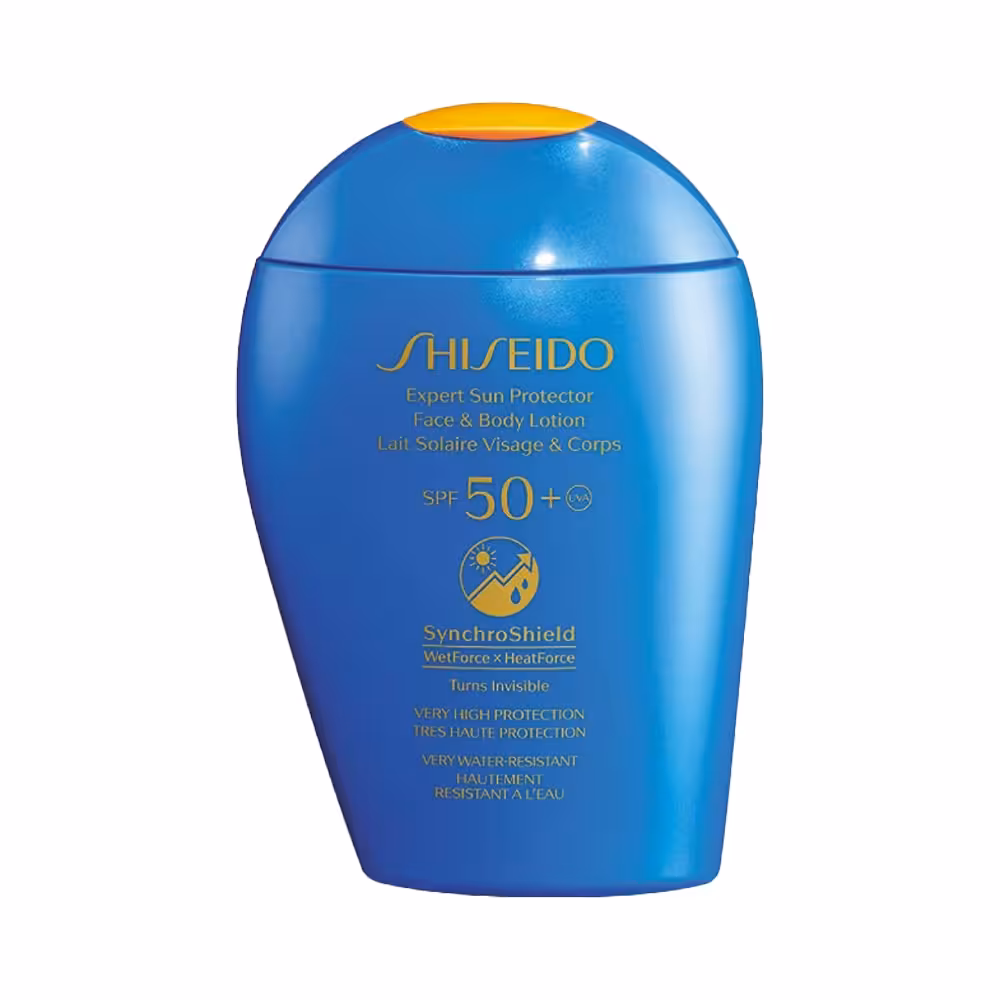 لوسیون ضد آفتاب صورت و بدن شیسیدو مدل Expert با SPF50 حجم 150 میل