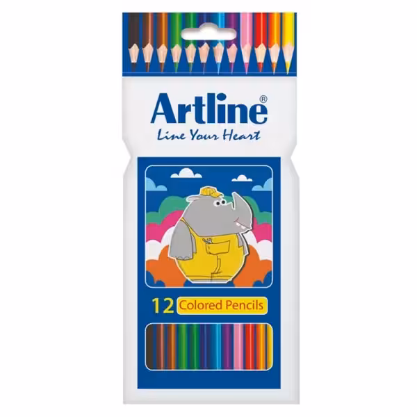 مداد رنگی 12 رنگ آرتلاین - Artline12 Colored Pencils