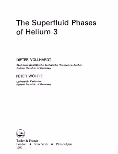 خرید و دانلود نسخه کامل کتاب The Superfluid Phases of Helium 3
