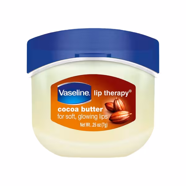 بالم لب کاسه ای وازلین Vaseline اصل مدل Cocoa butter (کره کاکائو) 7 گرم