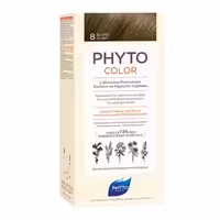 رنگ موی بدون آمونیاک فیتو کالر شماره 8 (جدید) | رنگ موی دائمی و گیاهی Phyto Phytocolor