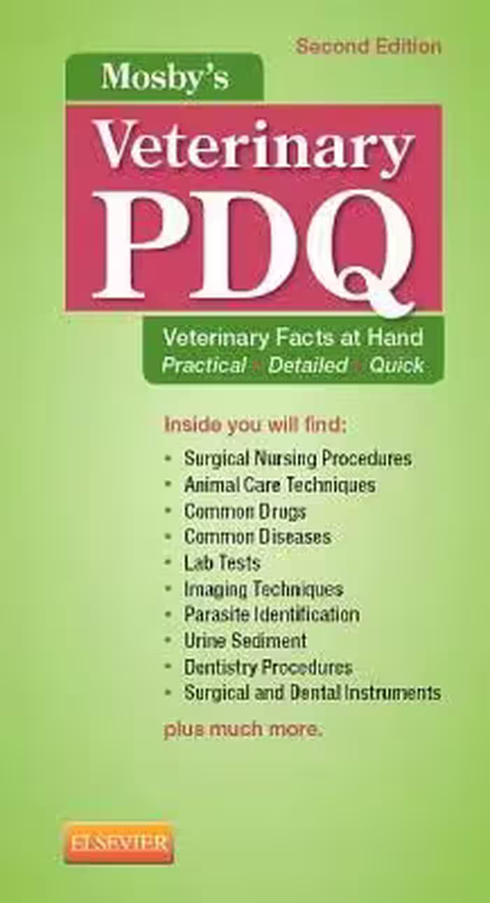 خرید و دانلود کتاب Mosby's veterinary PDQ : veterinary facts at hand, practical · detailed · quick