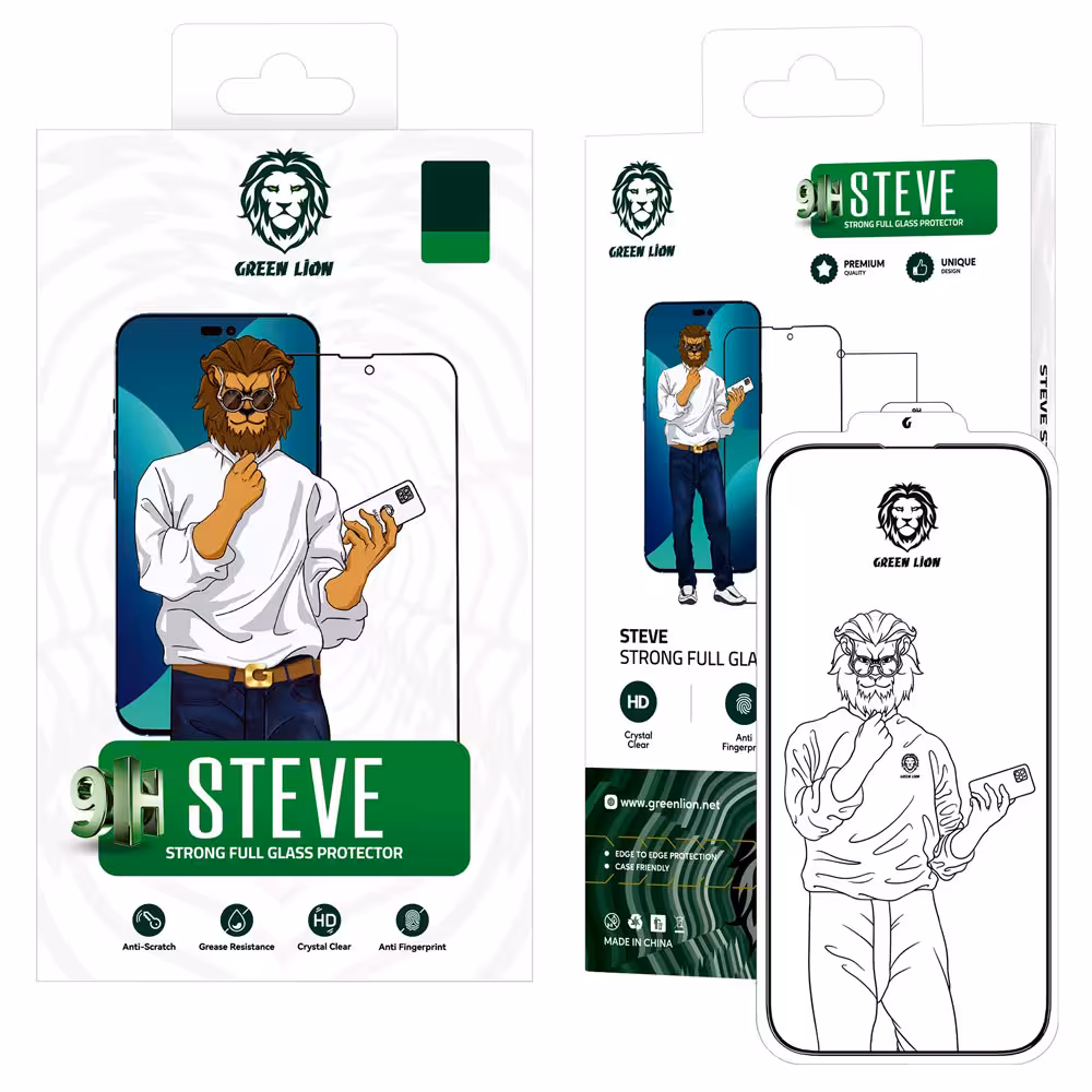گلس استیو شفاف گرین لاین Steve آیفون iPhone 14 Pro
