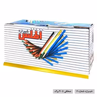 شیرازه شماره 6 اطلس بسته 100 عددی رنگ زرد