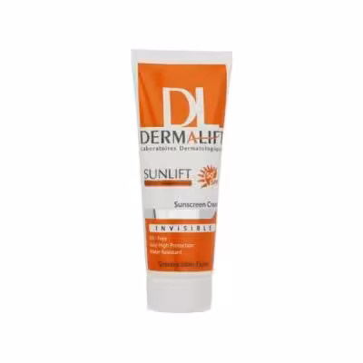 کرم ضد آفتاب بدون رنگ درمالیفت مدل SPF50 محافظ UVA ،UVB، ضد آب، مناسب پوست چرب حجم 40 میلی‌لیتر