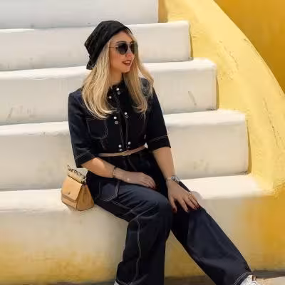 ست دوتیکه کت و شلوار نگین ظریف دوزی شده